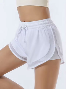 Pantalones Cortos Deportivos de Secado Rápido, Transpirables, Corte Regular, Doble Capa, para Yoga, Fitness, Caminatas, Maratón, Tela Oxford, Impermeables, con Cordón Ajustable - Product Image 4