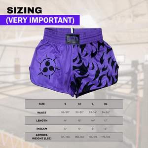 Pantalones Cortos para Hombre, Muay Thai, Satén, Cintura Elástica, Entrenamiento, Gimnasio, Kickboxing, Ligeros, Coloridos, Top para Hombre, Muay Thai, Artes Marciales - Product Image 2