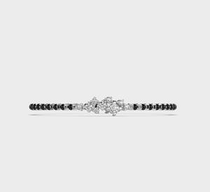 Aurelia Grace Kada Women's Mangalsutra <b>Bracelet</b> 925 Sterling Sliver Lab Grown Diamonds IGI Certified Trendy Rhodium - Product Image 2
