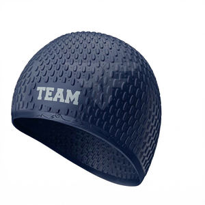 Bonnet de bain imperméable en silicone pour enfant, pour cheveux bouclés courts, moyens ou longs, garde la coiffure intacte - Product Image 1