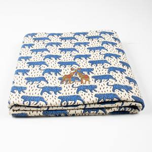 Matériaux pour vêtements et robes légers en coton naturel imprimé tigre faits à la main - Product Image 4