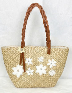 Bolso de paja tejido artesanal Tote natural Premium para mujeres, todos - Product Image 3