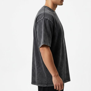 Camiseta de Alta Calidad 100% Algodón, Estilo Urbano, Gráfica, Oversize, 240 g/m², Lavado Ácido, Impresión Personalizada para Hombre - Product Image 3