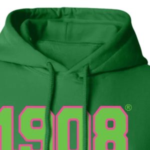 Sweat à capuche vert 1908 à manches longues, imprimé graphique, décontracté, pour femme, avec poignets côtelés, pour le quotidien - Product Image 2