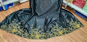 Superior Quality 100% Polyester Satin <b>Fabric</b> Somali Handwork Gorgora Underskirt Woven Embroidered Pattern Wrinkle Dress - Product Image 6