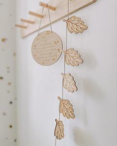 Mini hojas decorativas de madera hechas a mano con corte láser SVG, utilizadas como cuerdas colgantes decorativas para fiestas, habitaciones, bodas... - Product Image 3