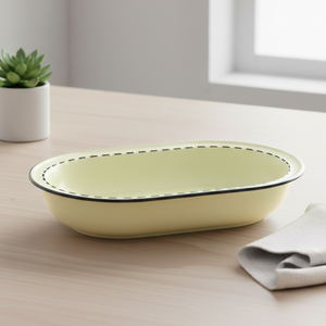 Assiette ovale en grès de qualité supérieure 3460888-25×15, 12,5 pouces, pour poisson - Product Image 2