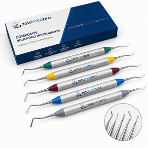 Instrument de pose de composite dentaire de qualité supérieure en acier inoxydable, instrument de restauration OEM Zetomed Pro - Product Image 5