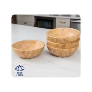 Tazón de Bambú de Primera Calidad, Superficie Limpia, Acabado Liso, Ideal para Servir Comidas y Exhibir Frutas, Mejora la Apariencia y la Eficiencia - Product Image 1