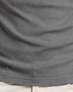 เสื้อกล้ามผู้ชายทรงสลิมฟิต ผ้าฝ้ายสีเทาเหล็ก แบบมีซี่โครง  สำหรับออกกำลังกาย ใส่ลำลอง ฤดูร้อน เหมาะสำหรับเล่นกีฬาและเพาะกาย ผลิตตามสั่งจากโรงงาน - Product Image 6