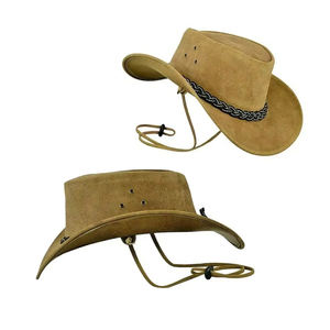 Sombreros de Vaquero de Cuero de Primera Calidad, Servicio OEM Personalizado, Último Diseño, Casuales, para Playa, Deportes al Aire Libre, Transpirables, Ajustables, Cuatro Tallas - Product Image 6