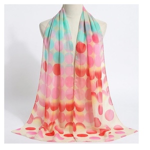Pañuelo de Chifón para Mujer, Estampado de Puntos, Largo, Multifuncional, Casual, para Todas las Temporadas, Accesorio de Moda - Product Image 1