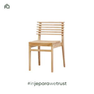 Chaise de salle à manger en teck en gros, style moderne, assise confortable avec coussin en tissu, résistante à l'eau, couleur blanche, pour intérieur - Product Image 4