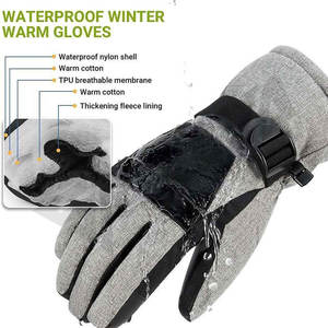 Men Ski Gloves Winter Warm Waterproof Breathable Snow Gloves for Snowboard, Snowmobile in Cold Weather - Product Image 6