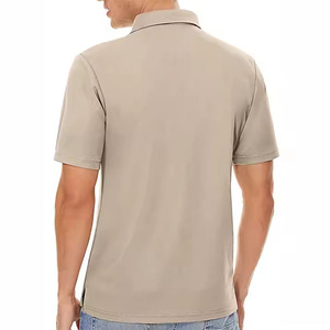 Camiseta polo básica moderna para hombre, tela de algodón, transpirable, tacto suave, diseño con cuello y manga corta, ropa cómoda para el día a día - Product Image 3