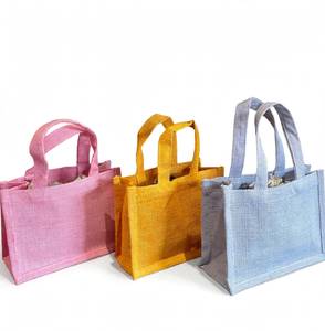 Sac de courses réutilisable en jute écologique avec matériau en fibre naturelle durable pour l'épicerie, la vente au détail et les promotions - Product Image 3