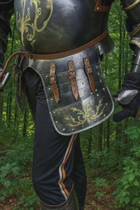 Demi-armure de chevalier médiéval inspirée d'Anton Peffenhauser, costume de guerrier en acier pour bataille ANAS AHMAD - Product Image 6