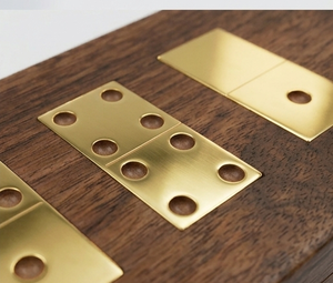 Dominó de Madera Doble Seis, Fichas Pulimentadas Marrones, Juego de Mesa de Estrategia para Fiestas Familiares y Aulas - Product Image 6