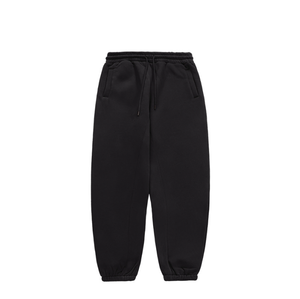 Pantalones Deportivos Negros para Hombre, Cintura Elástica con Cordón, Bolsillos Laterales, Transpirables, Tejidos, Casuales, para Otoño - Product Image 1