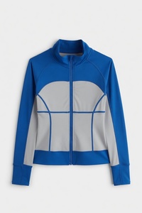 Comfortable Breathable High Quality Running Yoga Fitness Jackets Long Sleeve Women Athletic <b>Zip</b> <b>up</b> <b>Crop</b> Running Jacket - Product Image 1