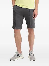 Shorts d'été pour hommes, style golf et loisirs, tendance, taille mi-haute élastique, couleur unie, en maille côtelée peignée - Product Image 2