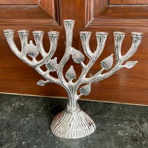 Chandelier en métal moulé à 9 lumières, design arbre, élégant centre de table pour les fêtes, décoration de table de salle à manger - Product Image 5
