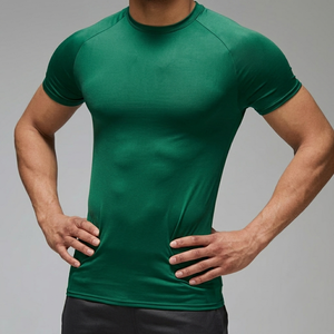 Camiseta deportiva ajustada de fábrica, camiseta gráfica atlética para hombre, camiseta de fitness para el estilo de vida, logotipo personalizado - Product Image 2