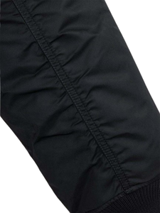 Veste de pilote coupe-vent noire pour homme, veste bomber en nylon imperméable pour l'extérieur, hiver - Product Image 3