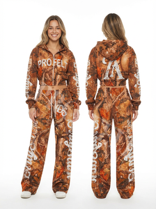Ensembles deux pièces tendance et stylés pour l'hiver : survêtements à capuche et pantalon, survêtements de jogging camouflage avec broderie effet usé - Product Image 5