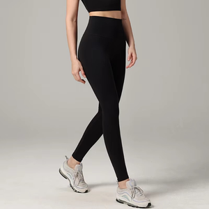 Pantalones de Yoga de Cintura Media para Mujer, Leggings Deportivos Casuales de Alta Calidad con Control de Abdomen, Transpirables, Antibacterianos, para Entrenamiento, Fitness y Gimnasio - Product Image 1