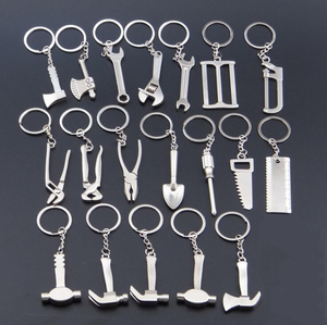 LLavero de herramientas al por mayor con logotipo grabado con láser Llaves Destornilladores Sierras <span class=keywords><strong>Palas</strong></span> Martillos Hachas Llavero de metal - Product Image 6