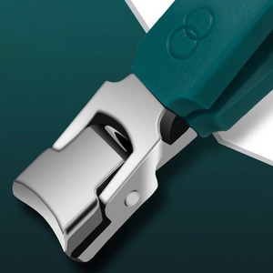 ที่ตัดเล็บสแตนเลสแบบโค้ง 1 ชิ้น ป้องกันเล็บกระเด็น ช่องตัดขนาดใหญ่ สำหรับเล็บหนาและแข็ง ใช้งานได้อย่างมืออาชีพ สำหรับนิ้วมือและนิ้วเท้า - Product Image 4