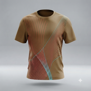 เสื้อยืดแขนสั้นผู้ชายสีพื้นผ้าฝ้าย 100% 180 GSM พิมพ์ลายโลโก้ด้านหน้าแบบดิจิทัลตามสั่งขายส่ง เป็นมิตรกับสิ่งแวดล้อม - Product Image 3