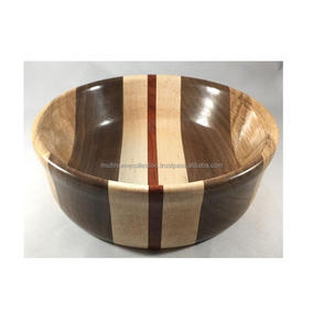 Cuenco de madera personalizado OEM ODM respetuoso con el medio ambiente en uso, vajilla Vintage, cuenco de madera para decoración de mesa, cuenco de Navidad para bodas - Product Image 6