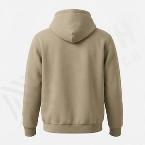 Sudadera con Capucha Oversize de Algodón Liso Teñido y Bordado, Servicio OEM de Impresión DIY, Sudadera Suave de Alta Calidad, Color Personalizado - Product Image 2