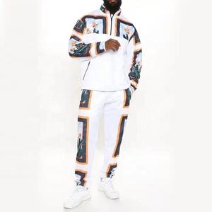 ชุดเซ็ตแทรคสูทฤดูร้อนแบบยูนิเซ็กซ์ พร้อมเสื้อฮู้ดแขนยาวและกางเกงกันลมระบายอากาศได้ดี-ผ้าฝ้าย 100% หนัก 450 กรัม - Product Image 1