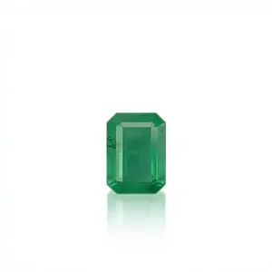 Émeraude naturelle zambienne, taille octogonale, pierre à bon lustre, pierre précieuse non montée pour la création de bijoux, 1,88 carat, pierre certifiée - Product Image 1