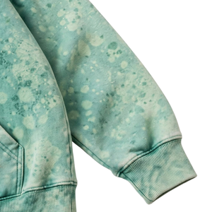 เสื้อฮู้ดดี้แบบสวมหัวสำหรับฤดูหนาว ล้างสีแบบ Acid Wash มีซับใน สไตล์สตรีทแวร์ มีเชือกผูกฮู้ด กระเป๋าจิงโจ้ ปลายแขนแบบริบ ปักลายที่อก - Product Image 5