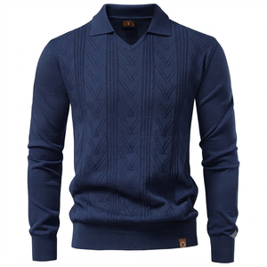 Customized <b>Men's</b> High-End Formal for <b>Shirts</b> Digital Printing Knitted Corporate Culture Advertising Workwear <b>Colour</b> Matching - Product Image 6