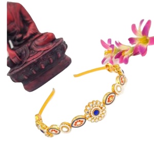 Bandeau de cheveux élégant fait à la main bijoux de mode pour les femmes mariée fête de mariage Festival concepteur ethnique traditionnel vendeur en gros - Product Image 1