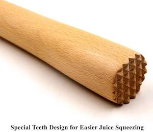 Muddler de bar con acabado brillante, muddler de bar con acabado natural, muddler de bar con diseño elegante, muddler de bar con diseño moderno - Product Image 4