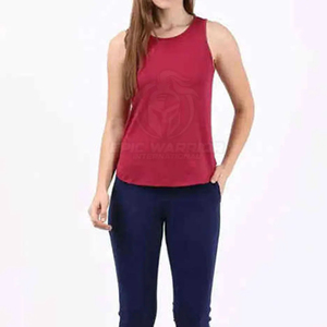 Hot Selling High Quality Custom Logo Print Sleeveless <b>Knitted</b> <b>Tank</b> <b>Top</b> Women Cotton Soft Breathable Quick Dry O Neck Solid - Product Image 6