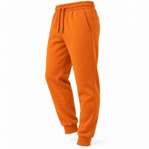 Pantalones Jogger Naranja para Hombre 2026, de Venta Caliente, con Logotipo Personalizado, de Algodón y Felpa, Estilo Urbano, con Puños, OEM, ODM, Marca Privada, Venta al Por Mayor - Product Image 2