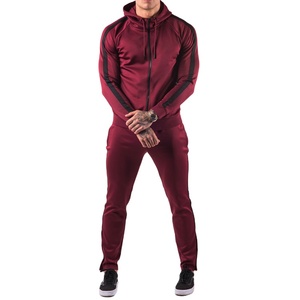Chándal de moda ajustado de alta calidad para hombre, diseño personalizado, Top de bloque de color de dos tonos, último chándal de temporada de invierno - Product Image 2