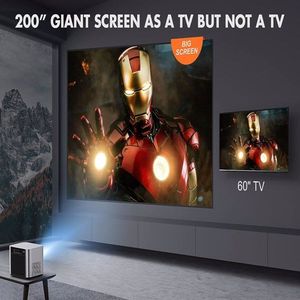 Vizony เครื่องฉายฉายภาพยนตร์นอกบ้าน FHD 1080P 4K รองรับ800ANSI 5G WiFi สำหรับบลูทูธซูมได้เต็มกำลังไฟ - Product Image 6