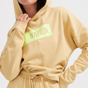 Sudadera con Capucha Oversize Personalizada OEM para Mujer, Sudadera Casual Lisa, Sudadera con Capucha Unisex de Moda para Mujer, de Gran Gramaje - Product Image 3