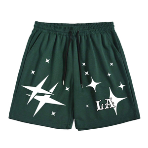 Nouvelle Arrivée 2026 – Short d'été respirant en mélange coton-polyester, séchage rapide, poches latérales, taille mi-haute avec cordon de serrage, imprimé sérigraphié - Product Image 1