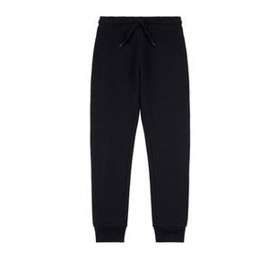 Boys <b>Black</b> Hooded Sweatshirt Set Solid Color Full Sleeve Casual Drawstring <b>Pants</b> Regular Fit Autumn Wear 100% Cotton - Product Image 2