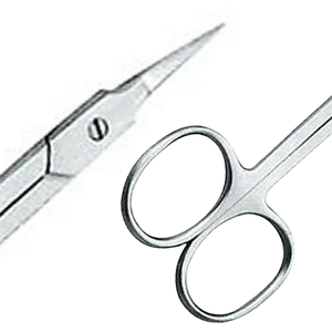 Ciseaux à cuticules 3,5 pouces à pointe droite en acier inoxydable, ciseaux à ongles professionnels, outil de manucure et pédicure - Product Image 5