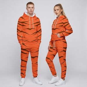 Conjunto Deportivo Personalizado con Logotipo para Hombre y Mujer, 100% Algodón, Pantalones Deportivos y Sudadera con Capucha - Product Image 3